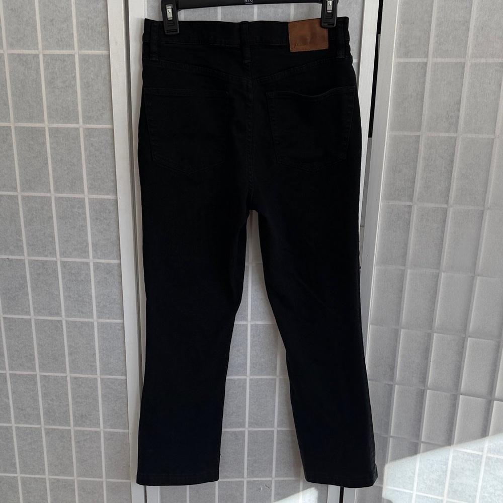 J. Crew Billie Demi Boot Crop Black Jean - Picture 4 of 6